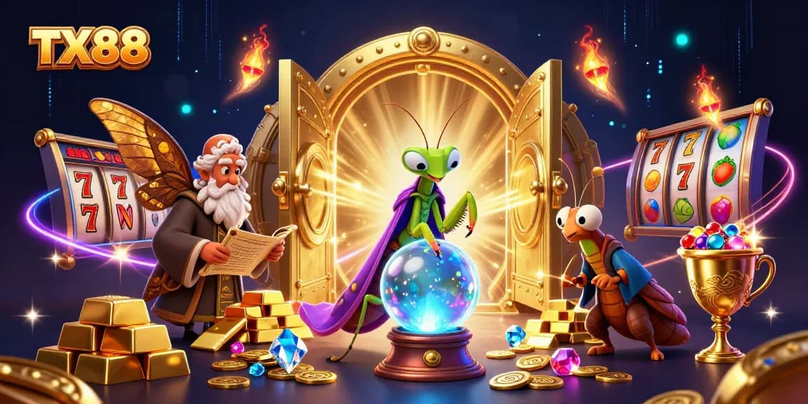 Win big with TX88's vibrant slot game features and enchanting casino characters.
