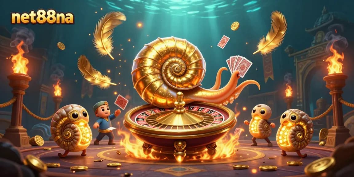 Play thrilling games at net88na with a giant nautilus roulette wheel and glowing ammonite companions.