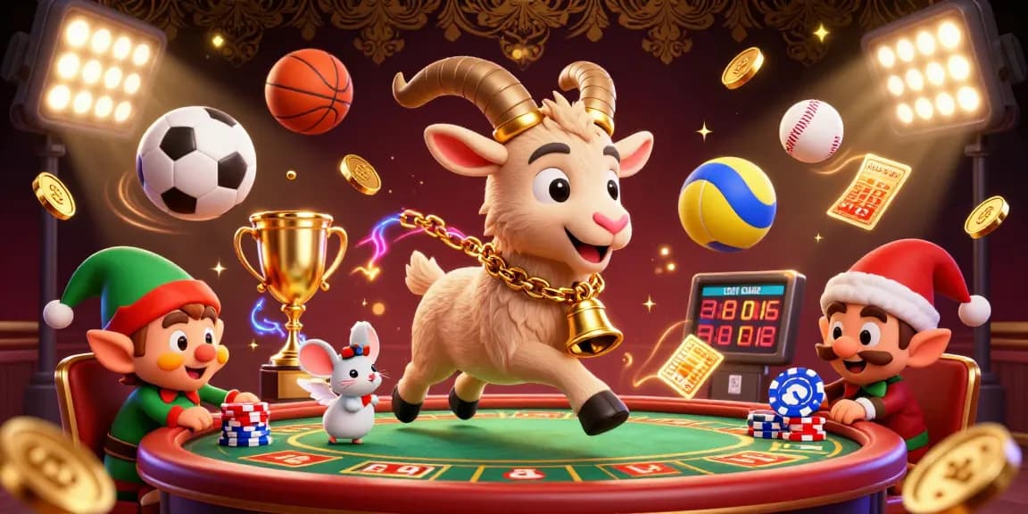 Experience excitement at tại dabet with Krampus and elf gremlins in a thrilling casino scene.
