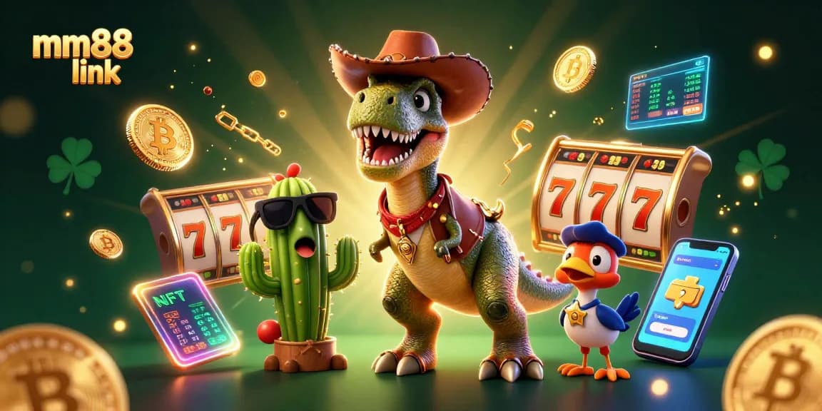 Experience the thrilling mm88 link adventure with dynamic 3D characters and vivid casino elements.