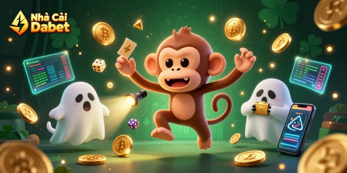 Experience thrilling moments at Nhà cái Dabet's dynamic casino scene with playful characters.