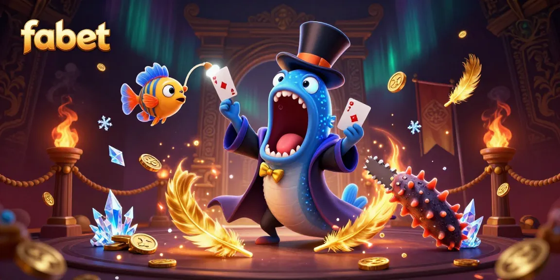 Experience fabet's magical casino atmosphere with vibrant 3D underwater gambling characters.