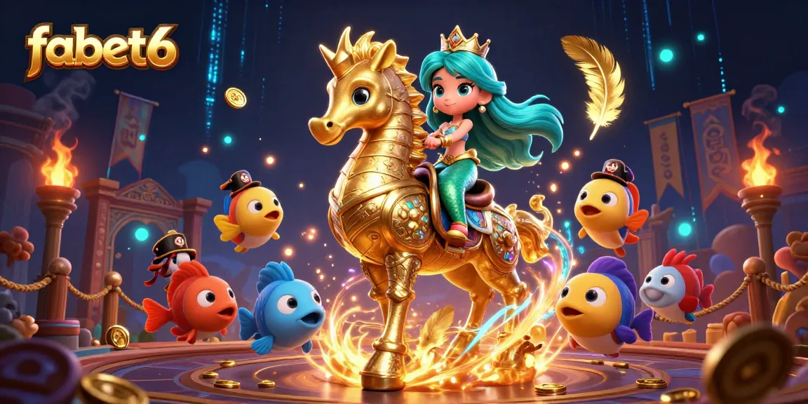 Experience thrilling action at fabet6 with a vibrant underwater casino scene featuring fantasy elements.