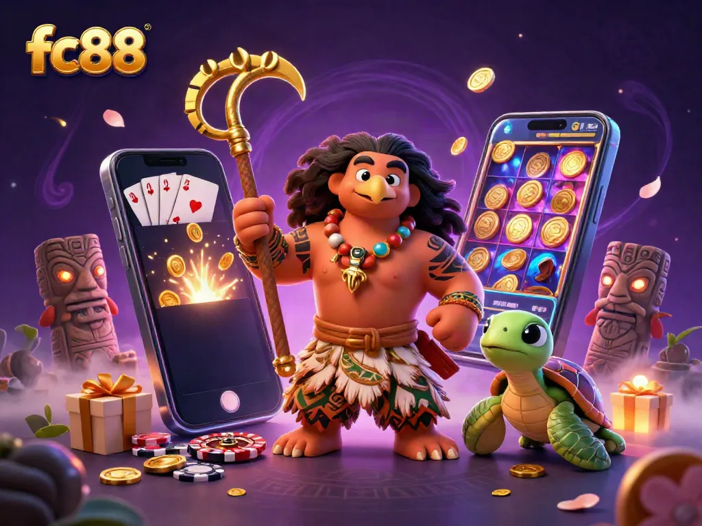 Experience the excitement of fc88 with vibrant casino characters and dynamic game visuals.