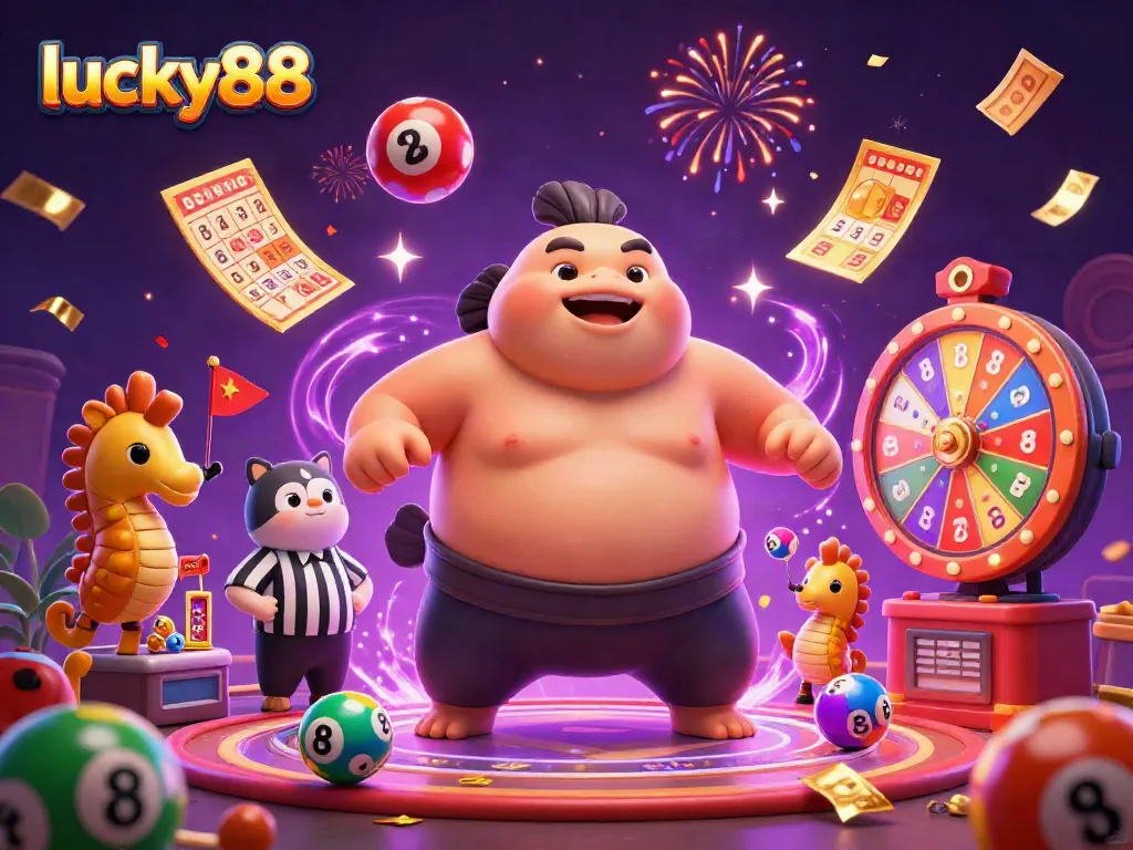 Experience the excitement of lucky88 in an underwater casino scene filled with vibrant games and characters.