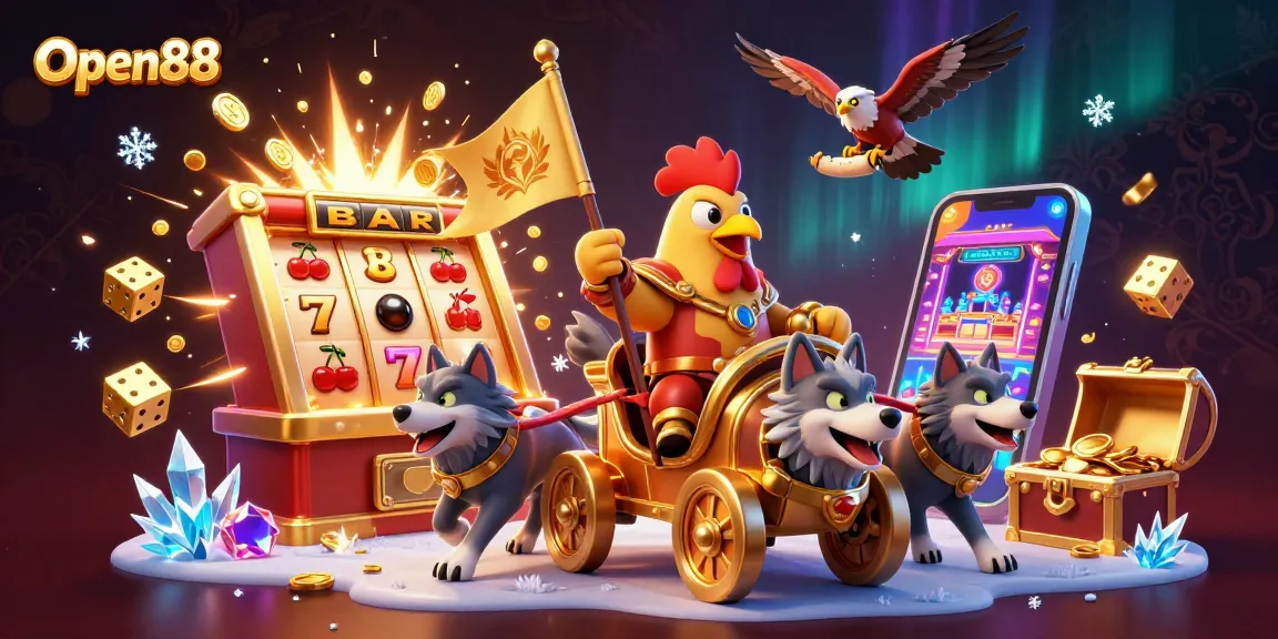 Win big at Open88 with thrilling casino adventures featuring a legendary rooster warlord and jackpot explosions.