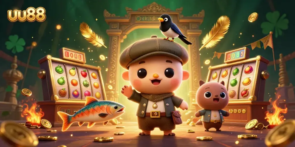 Experience thrilling betting at uu88 with an engaging 3D casino fantasy scene.