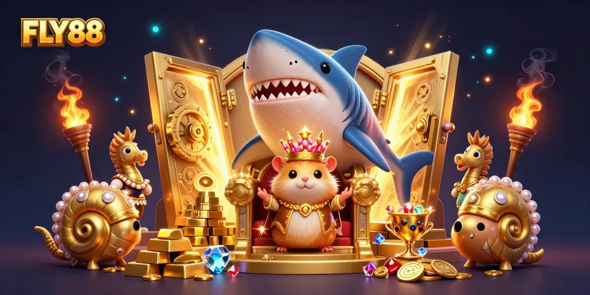 Engage in thrilling gameplay at FLY88 with golden treasures and royal characters.