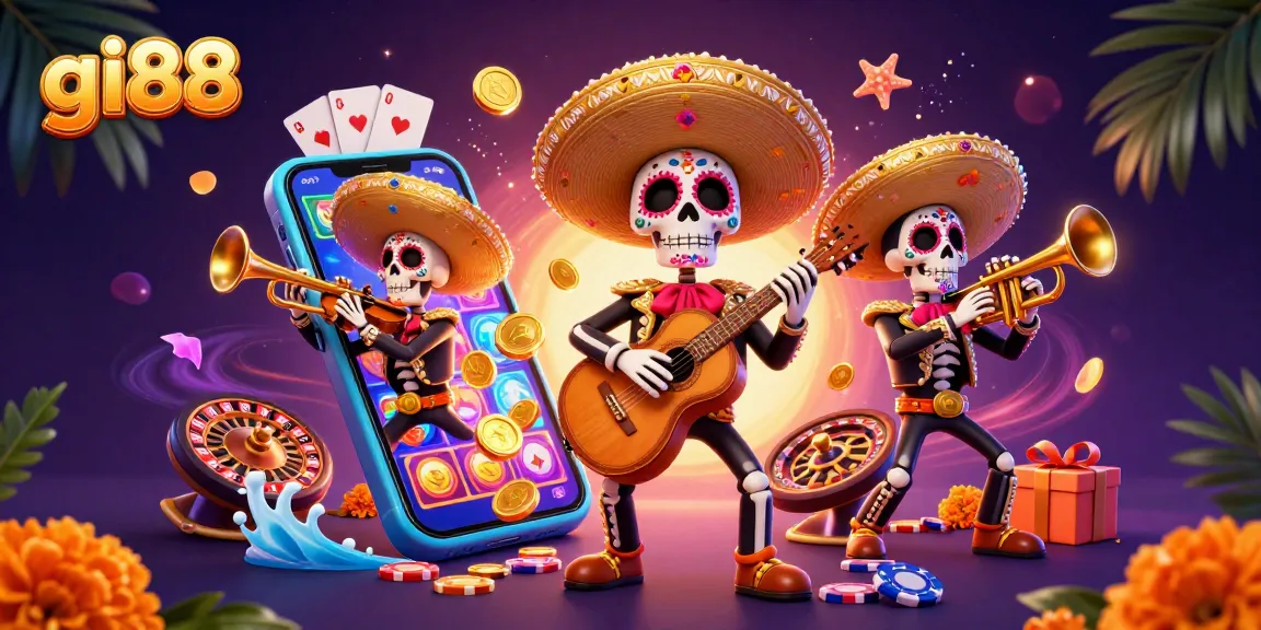 Enjoy exciting slots and games at gi88 with vibrant mariachi characters and dynamic casino elements.