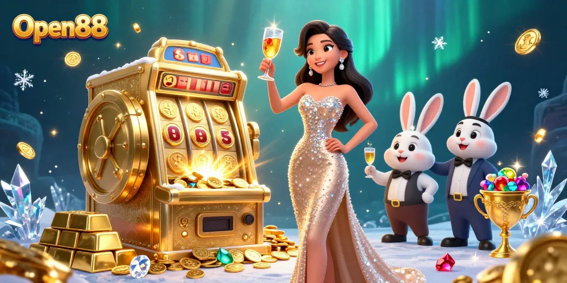 Experience excitement with Open88 by winning big at the jackpot slot machine amid stunning visuals.
