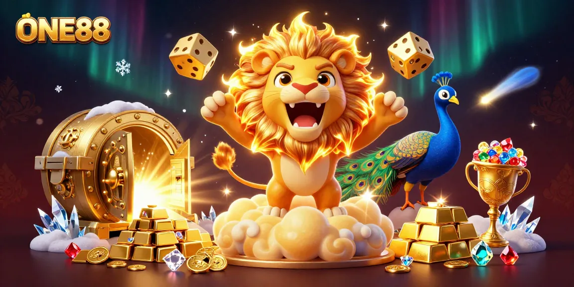 Experience thrilling gameplay with ONE88, featuring vibrant casino elements and dynamic characters.