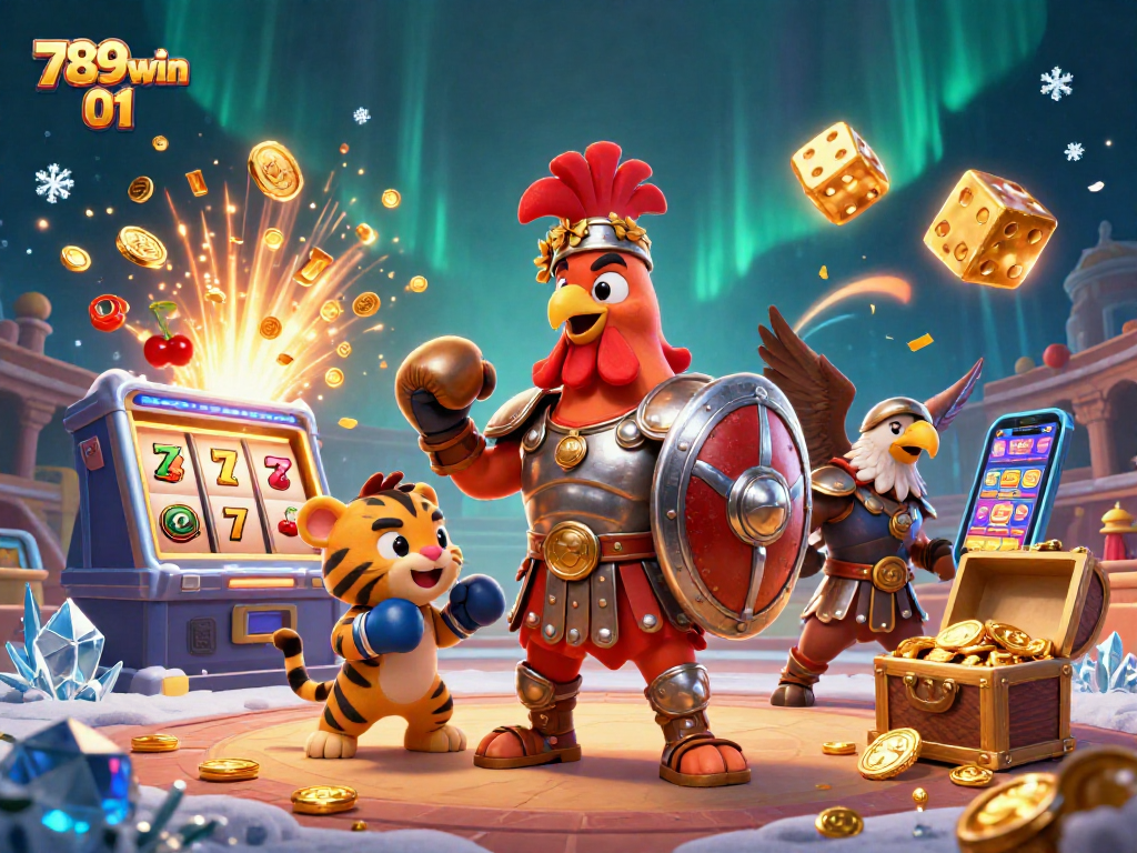 Experience excitement at 789win 01 with vibrant illustrations of jackpots and games.