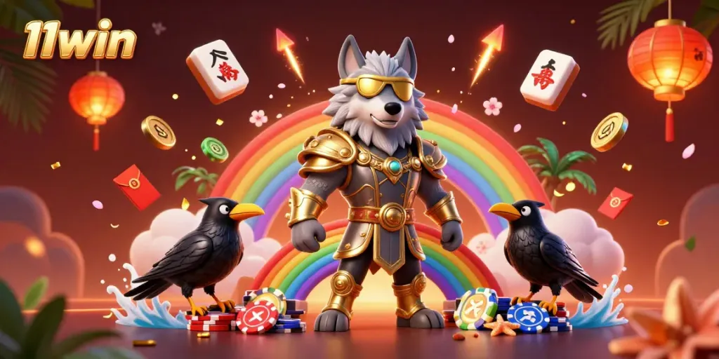 Engage in exciting gameplay at 11win with vibrant mythical characters and casino elements.