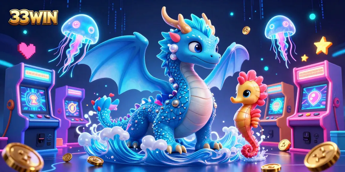 Engage with exciting gameplay at 33WIN while enjoying vibrant 3D casino elements and characters.