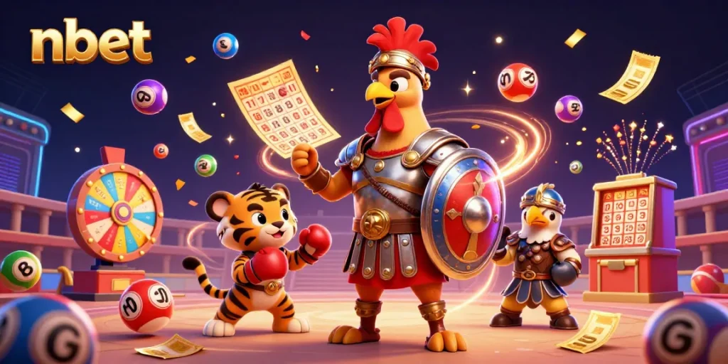 Experience thrilling gambling action with nbet through this vibrant, dynamic casino scene.