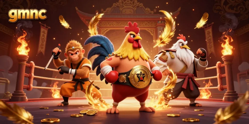 Experience thrilling fights and gambling adventures with gmnc's dynamic casino illustrations
